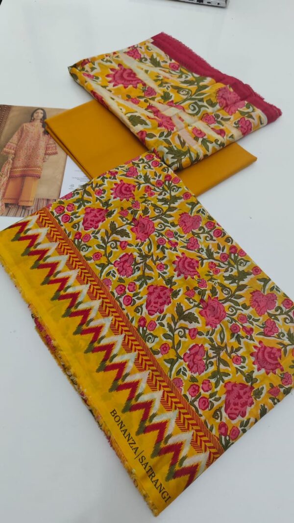 Bonanza satrangi 💯 original 3pc lawn suit