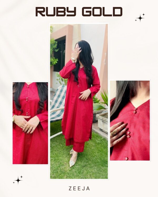 Ruby Gold | Masuri | Unstitched Suit