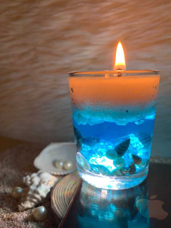 Water Candle with Sea Theme
