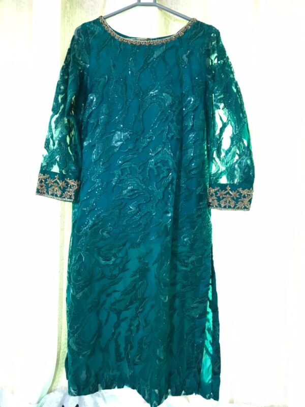 3 Pc Stitched Suit | Dark Green |